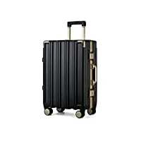 wofdaly bagages cabine aluminium valise cabine bagage À main trolley légère et rigide valise de voyage,24 inches
