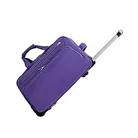 aditam zhangqiang valise cabine légère 2 roues bagage à main valise souple trolley sac de voyage (color : purple, size : 29 * 28 * 51cm) double the comfort