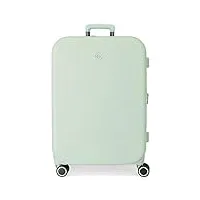 valise enso annie medium vert 48x70x28 cms abs rigide fermeture tsa intégrée 79l 4.32 kgs 4 roues doubles