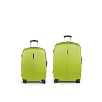 jeu de valises (moyenne et grande) extensible paradise xp rigides avec capacité jusqu'à 170 l, pistache, valises et trolleys