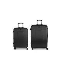 ensemble de valises (moyenne et grande) extensible mercury rigides avec capacité jusqu'à 174 l, noir , valises et trolleys