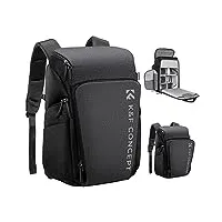 k&f concept sac à dos pour appareil photo photographes, avec compartiment pour ordinateur portable 16 pouces, dji mavic drone (sac à dos alpha 25l)…