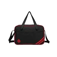 ryanair sac de cabine de voyage pour homme et femme 40 x 20 x 25 cm, noir/rouge, bagages de cabine