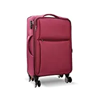 zhangqiang valise valise trolley de voyage sac fourre-tout à roulettes valise de cabine - bagage de cabine valise à roulettes légère ajustement parfait pour et convient à la plupart des grandes