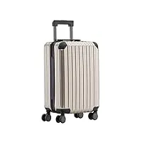 münicase m816 tsa verrouillage valise valise de voyage à roulettes coque rigide, champagne, kleiner koffer