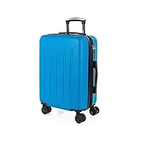 skpat - valises. lot de valise rigides 4 roulettes - valise grande taille, valise soute avion, bagages pour voyages.ensemble valise voyage. verrouillage à combinaison 175100, bleu électrique