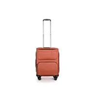 stratic bendigo light+ valise souple valise à roulettes avec serrure à valise tsa 4 roulettes extensible, rosso clay, l, large (