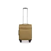 stratic light + valise souple valise de voyage à roulettes tsa 4 roulettes extensible, kaki, 57 cm, s