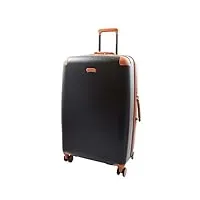 a1 fashion goods valise à 4 roues rigides extensibles et légères, noir , large check-in size, bagage rigide extensible avec roulettes pivotantes