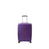 a1 fashion goods arcturus bagages à roulettes 8 roulettes extensibles rigides valise tsa lock sacs de voyage, violet, cabin | 55x36x20cm/ 2.70kg, 35l, valise