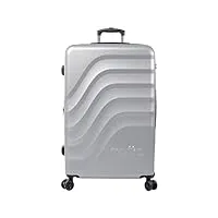 totto - valise trolley grande bazy+ en gris foncé : le compagnon idéal pour vos longs voyages., gris, trolley cabina, bazy + est la version rénovée et améliorée du classique bazy