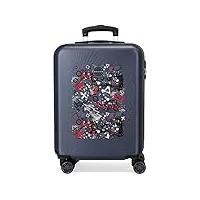 valise cabine movom free time multicolore 38x55x20 cms rigide abs serrure latérale à combinaison 35l 2 kgs 4 roues bagage à main