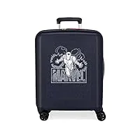 valise cabine marvel heroes iron man bleu 40x55x20 cms abs rigide serrure tsa intégrée 38.4l 2.82 kgs 4 roues doubles bagage à main