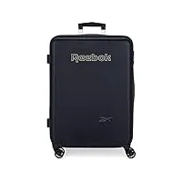 valise reebok summerville medium bleu 48x68x26 cms rigide abs serrure à combinaison latérale 56l 3 kgs 4 roues doubles
