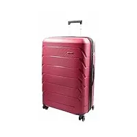 a1 fashion goods orion lot de 8 valises de voyage rigides en polypropylène extensible, bordeaux, large check-in size 28", bagage rigide extensible avec roulettes pivotantes