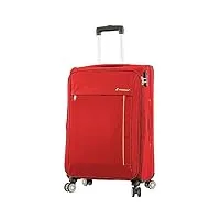 a1 fashion goods venus valise légère à 4 roues extensible et souple, rouge, large check-in size 28", valise souple extensible avec roulettes pivotantes
