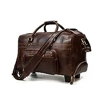 trolley case sac de voyage rétro valise grande capacité voyage d'affaires messenger bag sac à main