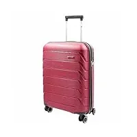 divergent retail valise rigide extensible avec 8 roulettes pivotantes dr553 bordeaux, bordeaux, cabin | 55x36x20/5cm, bagages extensibles à coque rigide