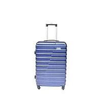house of leather valise à quatre roues conney, bleu marine, m, bagages rigides avec roulettes pivotantes