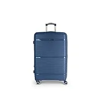 gabol grande valise extensible akane rigide avec capacité de 102 l, bleu, valises et trolleys