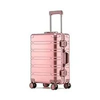 zumaha nouveau bagages de cabine de luxe légers avec roues résistance à l'abrasion all-aluminum magnesium alloy trolley case bagages d'affaires valises