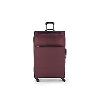 gabol grande valise extensible florida souple avec une capacité de 81 l, bordeaux, valises et trolleys