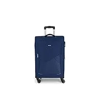 gabol valise moyenne extensible lisbonne souple avec capacité de 78 l, bleu marine, valises et trolleys