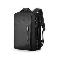 mark ryden sac à dos extensible pour ordinateur portable 45l avec port de charge usb, fermeture éclair ykk pour ordinateur portable 17,3", étanche sac à dos d'affaires