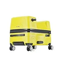 halahai valise bagage valises d'équitation créatives bagages portables garçons et filles valise rigide de voyage bagage cabine valise de voyage (color : yellow, size : 24inch)