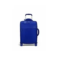 valise lipault plume cabin magnetic blue, magnetic blue, cabin, valise extensible avec face avant rigide et roues pivotantes
