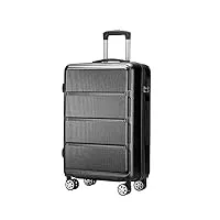 sonaxo valise à roulettes, valise à main de grande capacité, valise classique et à la mode, valise à code (b)