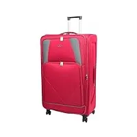 divergent retail dr568 valise de voyage souple 4 roues bordeaux, bordeaux, x large, quatre roues légères