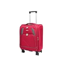 divergent retail dr568 valise de voyage souple 4 roues bordeaux, bordeaux, cabin, quatre roues légères