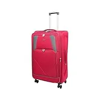 divergent retail dr568 valise de voyage souple 4 roues bordeaux, bordeaux, l, quatre roues légères