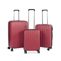 hansekoffer valise 3 en 1 - valise rigide - trolley - robuste - résistant aux chocs - robuste - 3 tailles - roues doubles 360° - poignée télescopique - serrure à combinaison - pèse-bagages numérique