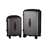 valise bagage lot de 2 valises valises grande capacité ensembles de bagages À levier de réglage multi-niveaux valises de voyage bagage à roulettes (color : c, size : 20in+26in)