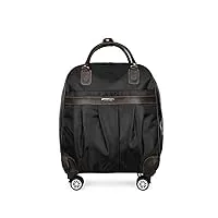 wolfum zhangqiang bagage léger chariot à roulettes valise sac à roulettes sac de voyage (couleur: vin rouge, taille: 45 * 43 * 22 cm) doublez le confort