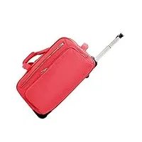 wolfum zhangqiang valise cabine légère bagage à main à 2 roues sac de voyage à chariot souple (couleur: rose, taille: 29 * 28 * 51cm) doublez le confort