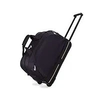 wolfum zhangqiang grand sac de sport à roulettes valises à roulettes sac de voyage pour bagages de 56 litres (couleur: orange, taille: 55,5 * 26,5 * 36 cm) doublez le confort