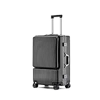 bagage valises de voyage bagage de cabine en aluminium À ouverture frontale, boîte universelle de verrouillage de roue, voyage d'affaires, embarquement valise valise à roulettes ( color : d , size : 2
