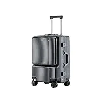 bagage valises de voyage bagage de cabine en aluminium À ouverture frontale, boîte universelle de verrouillage de roue, voyage d'affaires, embarquement valise valise à roulettes ( color : c , size : 2