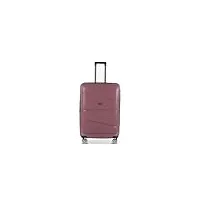 platinium valise grande 74cm rigide polypropylène valise de soute à 4 roulettes et serrure tsa, rose