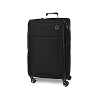 movom atlanta grande valise noir 48 x 76 x 29 cm polyester souple fermeture tsa 86l 3,06 kgs 4 roues doubles, noir, talla única, grande valise