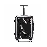 alejon bagage trolley réglable spacieux et élégant (noir, 65,5 x 44,5 cm)