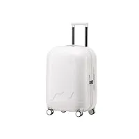 drmee valise à main ensemble de bagages rigides avec trou de chargement usb, valise À roulettes avec serrure À code tsa bagages cabine (color : white, size : 24in)