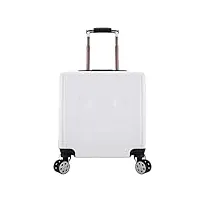 bagage cabine valise cabine valise réglable de chariot À bagages À main pour la serrure À combinaison d'embarquement de voyage de voyage bagage valises de voyage valise ( color : white , size : 18in )