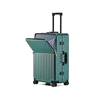 bagage cabine valise cabine valises avec le port d'usb chargeant le bagage pour des valises de grande capacité de voyage d'affaires bagage valises de voyage valise ( color : grün , size : 20inch )