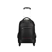 valise à main valise de nuit légère multifonctionnelle avec roues pour hommes femmes adultes bagages cabine (color : black, size : 20in)