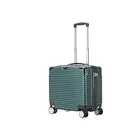 drmee valise à main les valises d'embarquement de 16 pouces portent de petites valises portatives de bagage avec des roues bagages cabine (color : grün, size : 16inch)
