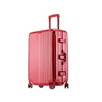 eypkpl bagages cabine bagages à roulettes pivotantes valise de grande capacité cadre en aluminium de couleur vive bagage à main résistant à l'usure utilisation douce